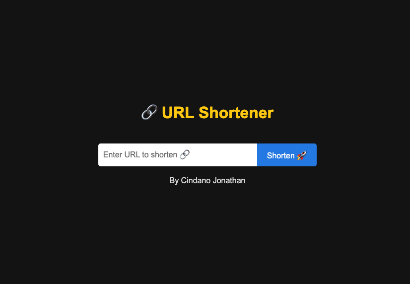 URL Shortener - Service de raccourcissement d'URL